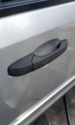 Caravan door handle repair after