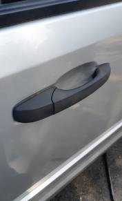 Caravan door handle repair after